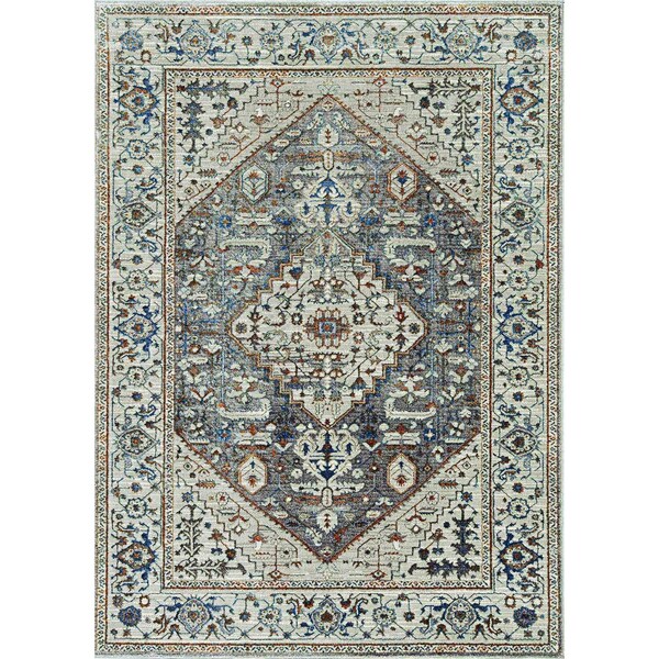 Homeroots 26 x 83 in. Grey Polyester Rug 374769 - main